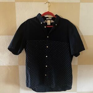 H&M Men's Blue Button-Up Shirt